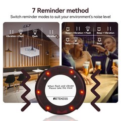 RETEKESS TD163 Restaurant Pager Wireless Calling System with Space Saving Low
