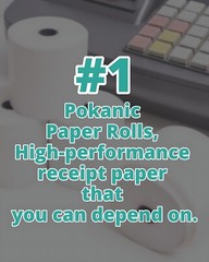 2 1/4″ x 200′ Thermal Receipt Paper 10 Rolls Cash Register BPA Free for Sam4s