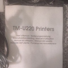 Epson TM-U220PB POS Printer M188B Dot Matrix Wired with Power Supply & Cables