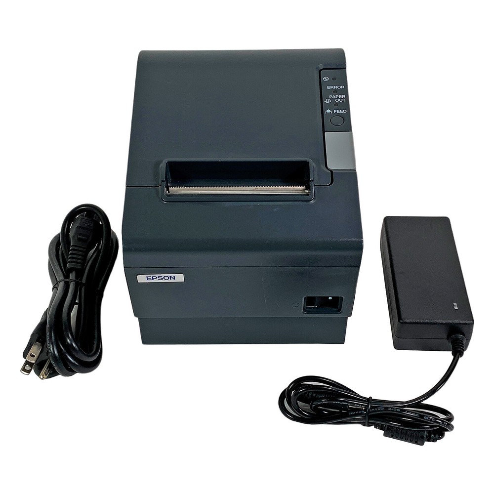 Epson TM-T88IV POS Compact Thermal Receipt Printer USB w/ Adapter FULLY TESTED