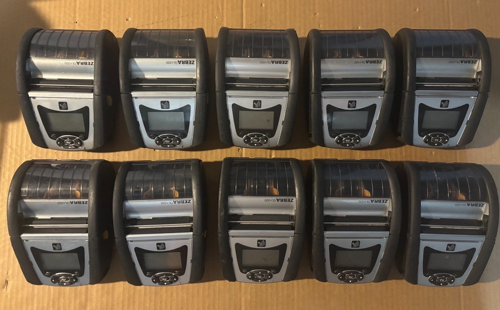 ✅Zebra QLN320 Barcode Portable Label Printer, Bluetooth & Wi-Fi — LOT OF 10