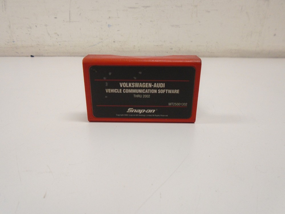 SNAP ON VOLKSWAGEN-AUDI VEHICLE COMMUNICATION SOFTWARE THRU 2002 MT25001302