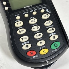 Hypercom T4205 Black Wired Portable 24MB LCD 19-Key Buttons Credit Card Terminal