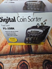 Royal Sovereign Digital 4-Row Electric Coin Sorter FS-4DA Black