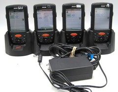 Set of 4 – Janam XM66 XM66W Windows 6.1 Mobile Handheld Scanner+CRD-P4 Charger