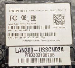 LOT OF 3 – OPEN BOX – ingenico lane 3000 LAN300-USSCN02A / MACHINES ONLY