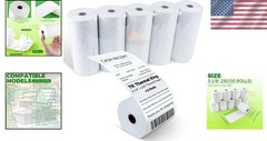 10 Rolls 3 1/8″ x 230′ Thermal POS Paper – Biodegradable & Glossy Finish
