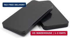 2 PCS Black Metal Cash Box – Single Row Currency Tray Money Holder with Lid – Mo