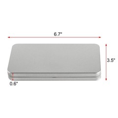 4Pcs Metal Cash Box Money Holder, Cash Organizer, Single Row Currency Tray wi…