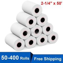 50-400 Rolls Case 2 1/4″ x 50′ Cash Register POS Receipt Thermal Paper BPA Free