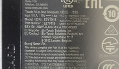 Elo Toast POS Terminal ESY10I1B 10in Touch All-In-One Computer E277419 Pwr Suply