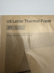 US Letter Thermal Paper 8.5×11″ Qty.2- 400 sheets Fan folded Document Paper