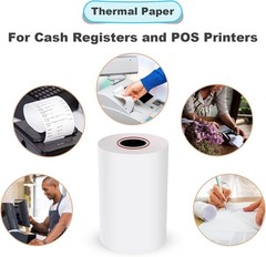 3-1/8″ Thermal Paper Rolls – 10 Rolls x 230ft, Compatible with Star Micronics…