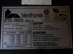 Verifone 03040-02 | 03040-01 120-240V~ Power Supply (Used)
