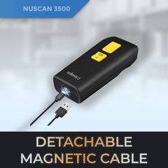 Adesso Bluetooth & 2.4Ghz Wireless Antimicrobial & Waterproof 2D Barcode Scanner