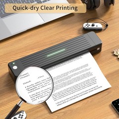 4 Rolls Thermal Paper 8.5x 11 Inch US Letter Size for Portable Printer M08F M832