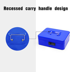 Secure Steel Cash Box with Combination Lock and Removable Tray – Metal Money …