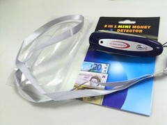 Portable UV Magnetic Counterfeit Bank Note Cash Detector Forgery Money Checker