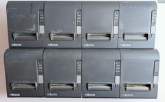 Epson TM-T88IV M129H Receipt Printer Lot of 8 Serial POS Tested w Power Supplies