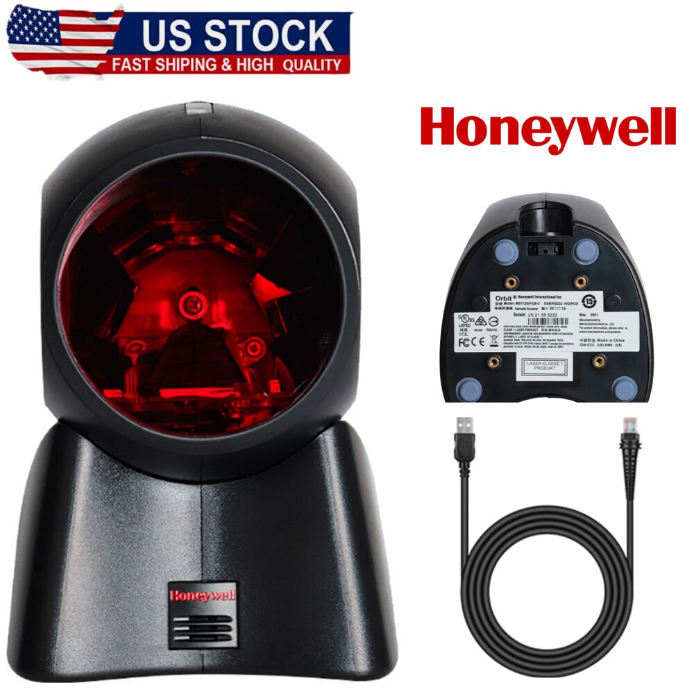 Honeywell USB Laser Barcode Scanner (MK7120-31A38) Omnidirectional Adjustable US
