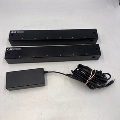 TWO 6-Pin NEXERGY BATTERY CHARGER AV140 FOR HEADSETS WITH ONE Power Supply QSR