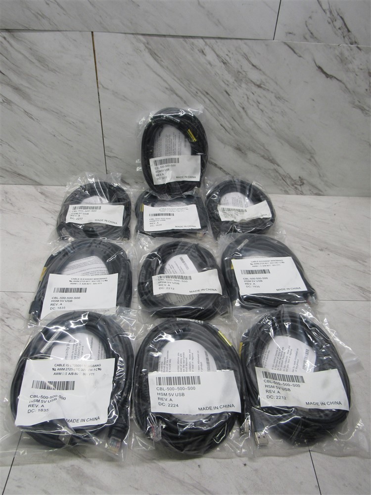 10 x NEW Honeywell CBL-500-500-S00 5V USB Type A Scanner Cable Ships from USA