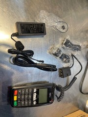 Ingenico ICT220 Credit Card Terminal w/ EMV Chip Reader & RS232 US Power Adapter