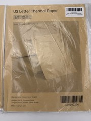 US Letter Thermal Paper 8.5×11″ Qty.2- 400 sheets Fan folded Document Paper