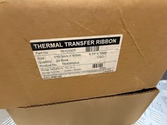 Thermal Transfer Ribbon, part no. 18103905 4.33″ x 1968″ TR4085plus 5 rolls lot