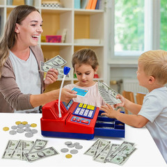 Calculator Cash Register Toy Gift for Kids Age 3, 4, 5, 6, 7, 8+ Year Old, 103 P