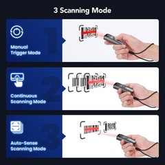 Eyoyo Bluetooth 2D&1D Barcode Scanner, Portable Wireless Mini Barcode Reader …