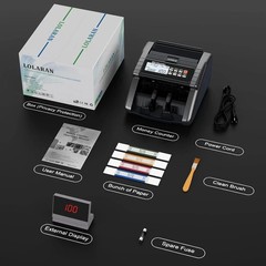 AL1000 Money Counter Machine with Value Counting, Support Dollar and Euro, UV, M