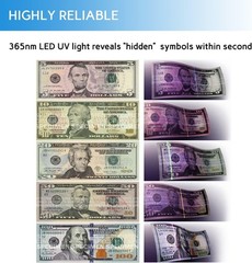 Counterfeit Bill Detector with LED UV Light, Money Marker Counterfeits Money …