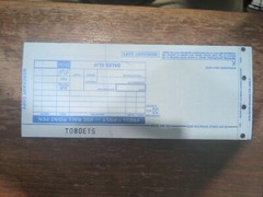 100 LONG 2 PART Credit Card Imprinter Sale Slips 20 packs of 100