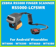 Zebra RS5000 Finger Scanner, RS5000-LCFSWR, 2D/1D Barcode Reader to WT6000!🔥⭐
