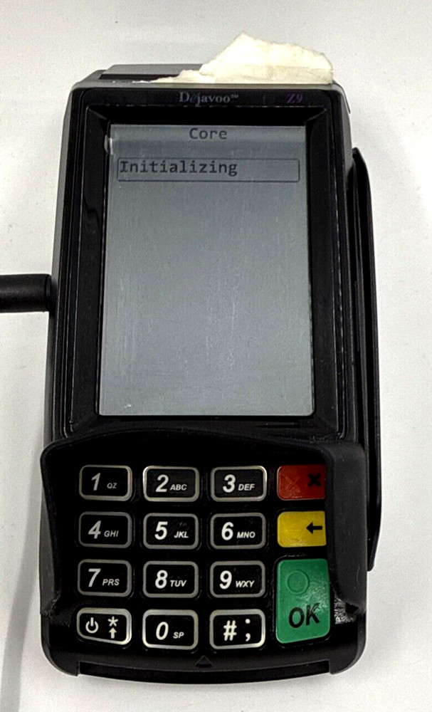Dejavoo Z9 3.5″ VEGA3000 LCD POS Credit Card Terminal w/ No Power Cord/Tested