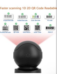 Automatic Omnidirectional Desktop Barcode Scanner, Hands-Free USB Wired QR Ba…