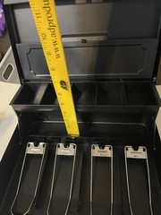 Honeywell Tiered Cash Box With Lock, (no keys)