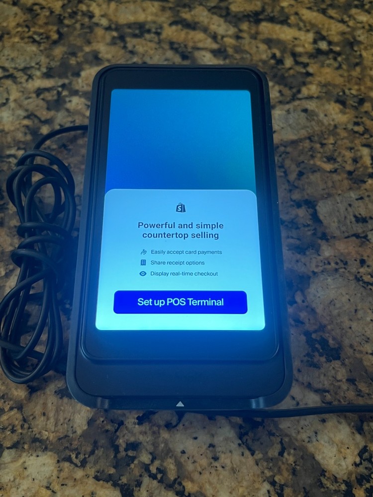 Shopify POS Go S2001 + Dock S2101A Bundle Terminal Card Reader Scanner Tested