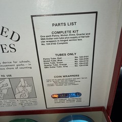 MMF Industries Color-Coded Coin Counting Tubes for Pennies – Quarters New In Box