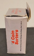 Vtg 1990 “Set of 4 Coin Sorters” by Sun Hill Made in USA w/Original Box