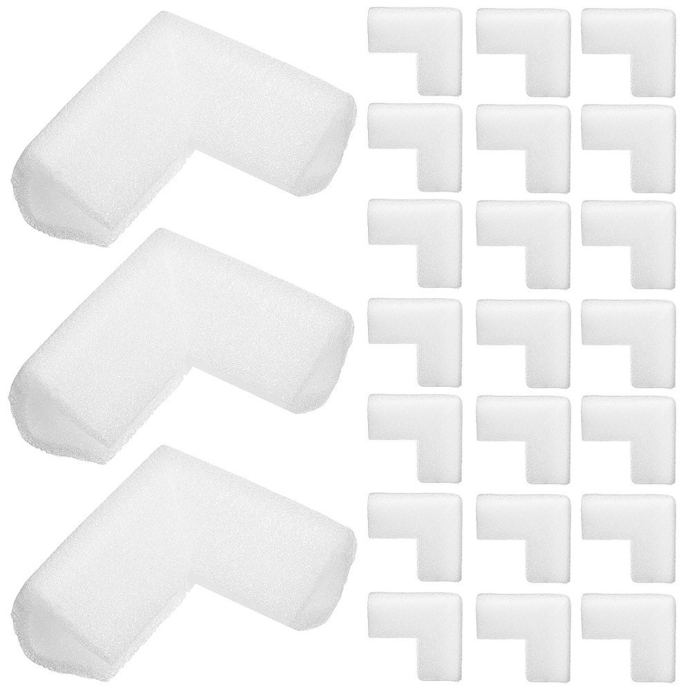 24Pcs Lightweight Epe Corner Protectors White for Carton Shipping Protection