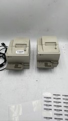 NCR RealPOS 7167 5011 9001 Thermal POS Receipt Printer FOR PARTS Lot of 2