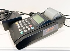 Lipman NURIT 3020 Terminal Credit Card Reader With Power Cord- WORKING