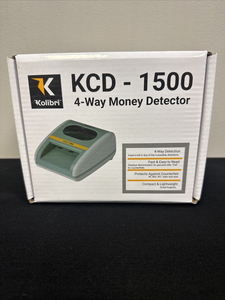 KCD-1500 4-Way Detection USD Counterfeit Money Detector and Bill Value