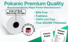 2 1/4″ x 150′ 1 Ply Bond White Paper 10 Rolls 2.25 inch x 150 ft Adding Machi…