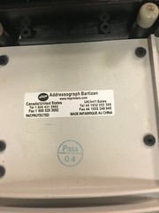 Addressograph Bartizan Credit Card Imprinter Preowned