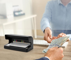 Better Office Products Counterfeit Money Detector Machine, Portable Money Checke