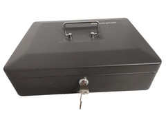 SentrySafe DCB-12 Deluxe Cash Box Key Lock Coin and Currency Slots #25059