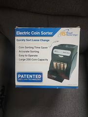 New Royal Sovereign QS-1AC Electric Coin Sorter 200 Coins At One Time Anti Jam
